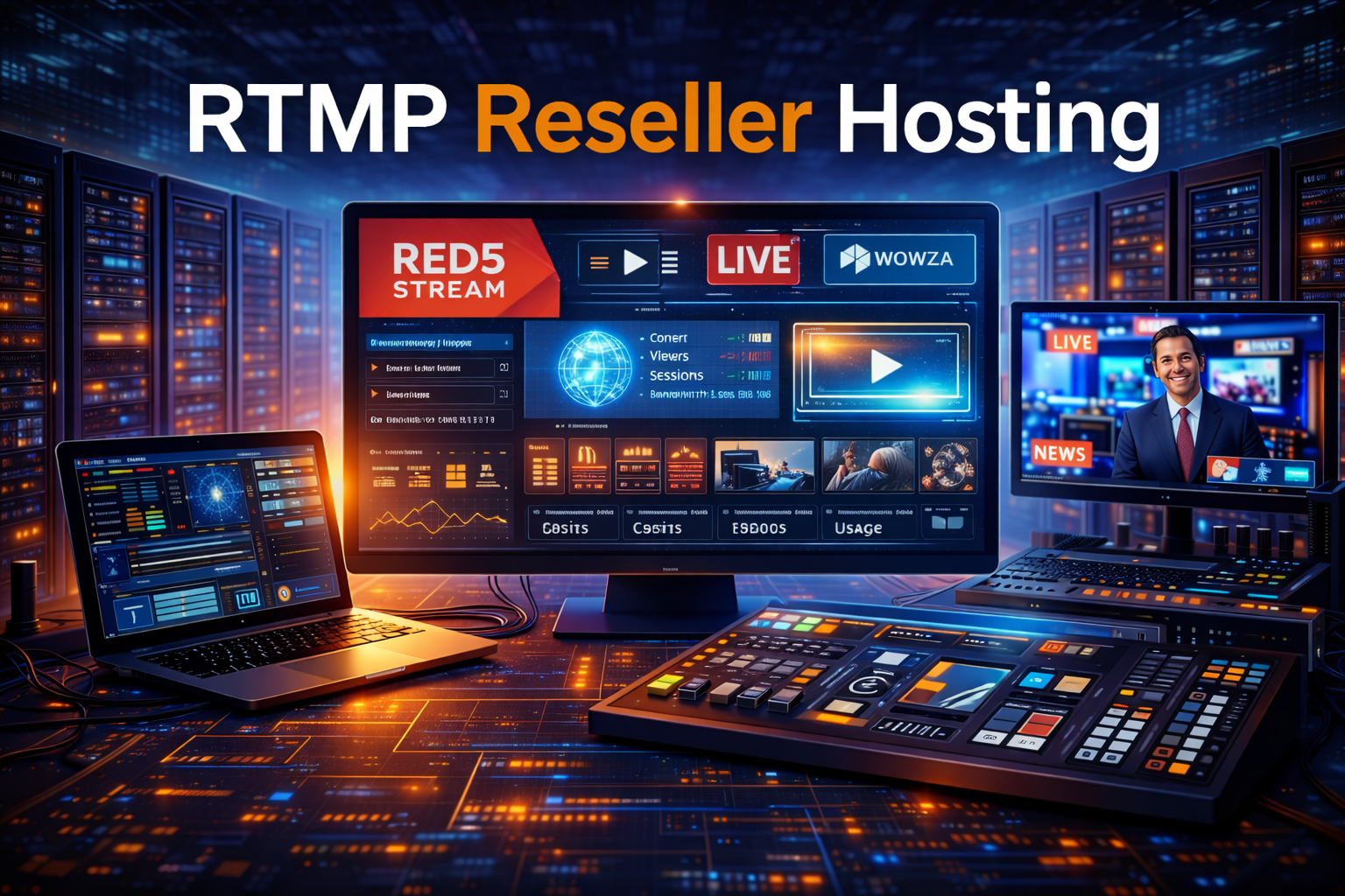 RTMP reseller hosting and the Red5–Wowza ecosystem for live streaming platforms